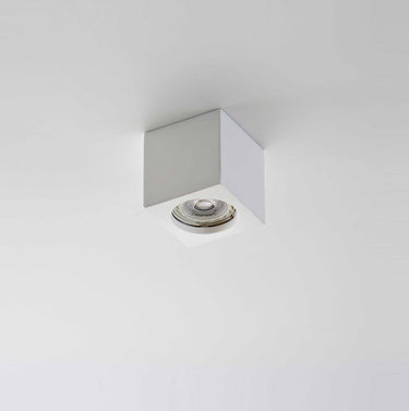 Spot in gesso isyluce mm 70x70x85 con zoccolo gu10 Isyluce Lampade in gesso